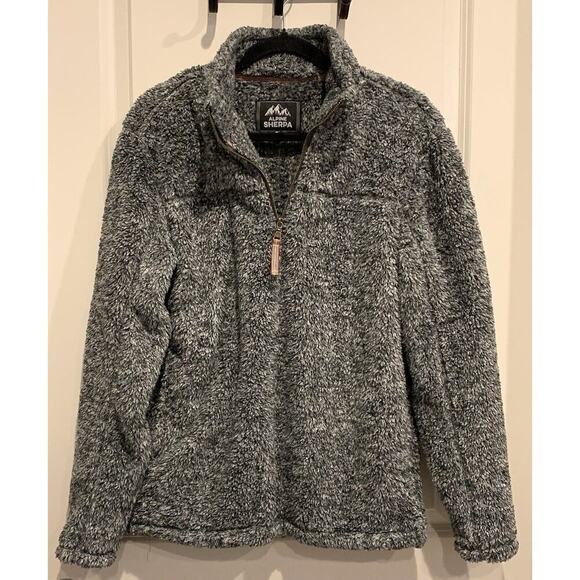 Alpine Sherpa Men’s S Quarter Zip LS Coat Western Pullover Sweater Ski Cottage - Picture 2 of 8